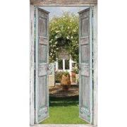 Tuindoek deur kruik 170x90cm bruin