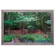 Tuindoek lijst hout bos hertjes 210x140cm