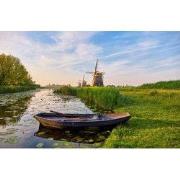 Tuinschilderij drie molens 130x70cm