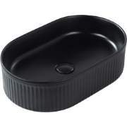 GELDO - Wastafel - Zwart - 49 x 31 cm - Keramiek