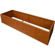 Artesa Rechthoekige plantenbak cortenstaal L100 x B100 x H30 cm zonder...