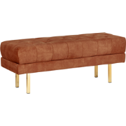 ROSEVILLE - Bankje - Donkerrood - Fluweel