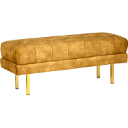 ROSEVILLE - Bankje - Mosterdgeel - Fluweel