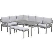 Garden Impressions Markus lounge dining set 4-delig links - taupe