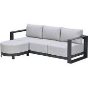 Garden Impressions Malakka loungebank chaise longue - donker grijs