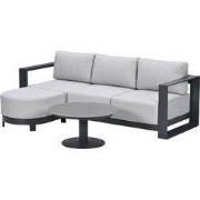 Garden Impressions Malakka loungeset 3-delig chaise longue - donker gr...