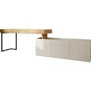 Meubella - Bureau Floren - Eiken - 3 lades