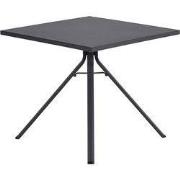 Garden Impressions Rimini tuintafel 80x80 cm donker grijs