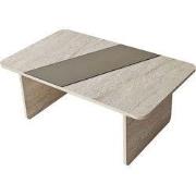 Rechthoekige salontafel met spiegelblad L120 cm SOLEA