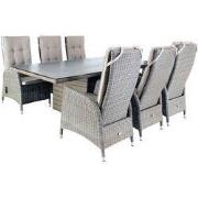 Dining set Santa Cruz Coffee Brown