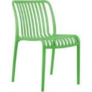 Stoel Glee - Heldergroen - 58x42x79cm - 2 stuks
