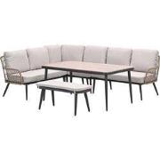 Wicker lounge-diningset Allasio - 9 persoons - Garden Impressions