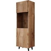 Meubella - Vitrinekast Vintar - Eiken - 60 cm