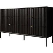 Meubella - Ladekast Navil - Zwart - 154 cm