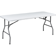 CUGNOLI - Tuintafel voor 6 - Wit - Synthetisch materiaal