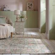 Laagpolig Vloerkleed Wasbaar - Una Floral - Groen - 190x290 cm
