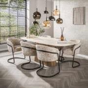 Hoyz Collection - Eettafel Romano Centro Deens Ovaal 215cm - 3D Kerami...