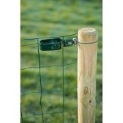 Draadspanset met 2 draadklemmen groen geplastificeerd