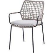 Garden Impressions Swifty dining tuinstoel - carbon black - natural sa...