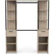 Kit dressing 2 colonnes, 1 tiroir et 3 rayons L37cm - GARY