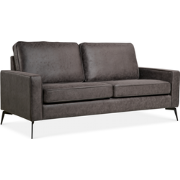 2-Zits Bank Noa - Microleder Antraciet