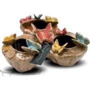 Villa Pottery  Butterfly Vlinder Roze vaas - 11