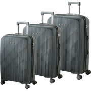 TONSAI - Set van 3 harde koffers - Donkergrijs - Polypropyleen