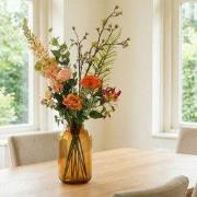 URBANJNGL - Kunstbloemen boeket - Amber Peach Deluxe - Real Touch - 12...