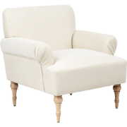 FREDROS - Fauteuil - Lichtbeige - Polyester