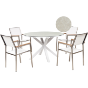 MALETTO/GROSSETO - Tuinset 4-zits - Taupe - Aluminium