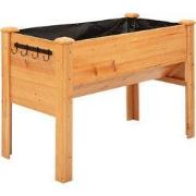 Verhoogde plantenbak 60x120x81 cm - Bruin