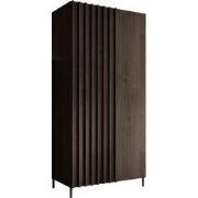 Meubella - Kledingkast Paz - Donkerbruin eiken - 92 cm