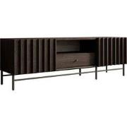 Meubella - TV-Meubel Paz - Donker eiken - 165 cm