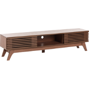 TOLEDO  - TV-meubel - Donkerbruin - 180 x 40 cm - Vezelplaat