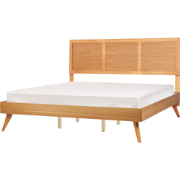 ISTRES - Tweepersoonsbed - Lichthout - 180 x 200 cm - MDF