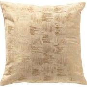 LAMAR - kussenhoes 45x45 cm - Bleached Sand - beige, goud