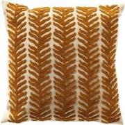 ALTLAS - kussenhoes 45x45 cm - getuft bladpatroon - Buckhorn Brown - b...
