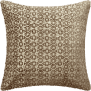 SHIVA - kussenhoes 45x45 cm - bloemmotief - Cartouche - bruin