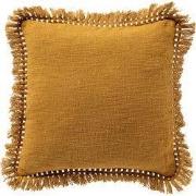 JONNA - kussenhoes 45x45 cm - gerecycled - katoen - Chai Tea - geel