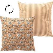 JULITA - kussenhoes 45x45 cm - bloemenmotief - 100% katoen - Dusty  - ...