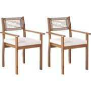 SUMIRAGO - Tuinstoelen set van 2 - Lichtbruin - Acaciahout