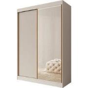 Meubella - Tavares - Kledingkast 2 schuifdeuren - Wit - 151x60x216 cm