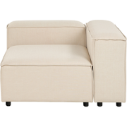 ARDAL - Hoekbank - Beige - Linkszijdig - Polyester