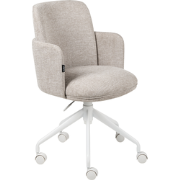 DRYDEN - Bureaustoel - Beige - Polyester