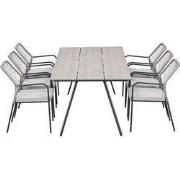 Garden Impressions Ross tuinset sand 7-delig - Braga tuintafel 220x100...