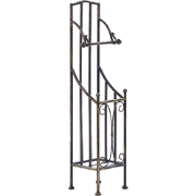 BRISA  - Toiletpapierhouder - Zwart - IJzer