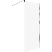 AHAUS - Douchescherm - Zilver - 80 x 190 cm - Veiligheidsglas