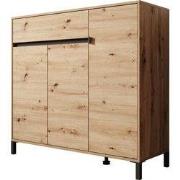 Meubella - Finta - Schoenenkast - Eiken - 119x40x110 cm