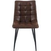 Eetkamerstoel Lucille Donkerbruin 4 stuks per doos (set van 4) - 43 cm...