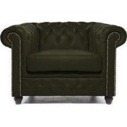 Chesterfield Eco Leather Line - Dark Green 1-zits